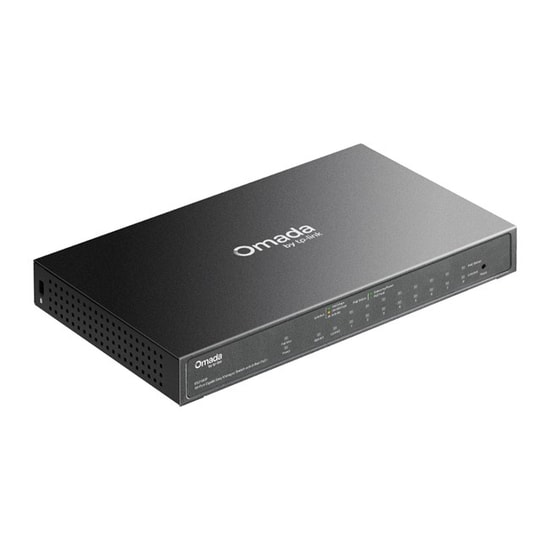 TP-Link Omada ES210GP 10 Port Gigabit Yönetilebilir PoE Switch - 8 Port PoE+, 63W, 10/100/1000 Mbps, Metal Kasa
