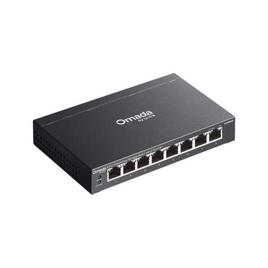TP-Link Omada ES208GP 8 Port Gigabit Yönetilebilir PoE+ Switch - 64W PoE, 10/100/1000 Mbps, Metal Kasa, Masaüstü