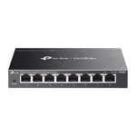 TP-Link Omada ES208G 8 Port Gigabit Yönetilebilir PoE Switch - 10/100/1000 Mbps, Metal Kasa, Masaüstü Kullanım