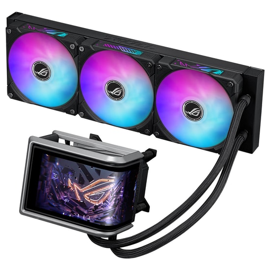 Asus ROG Ryuo IV 360 ARGB Siyah Sıvı İşlemci Soğutucu (90RC01N1-B0EAY0) - 6.67" AMOLED Ekran, 3x120mm ARGB Fan