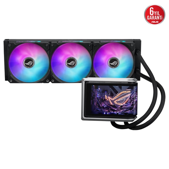 Asus ROG Ryuo IV 360 ARGB Siyah Sıvı İşlemci Soğutucu (90RC01N1-B0EAY0) - 6.67" AMOLED Ekran, 3x120mm ARGB Fan