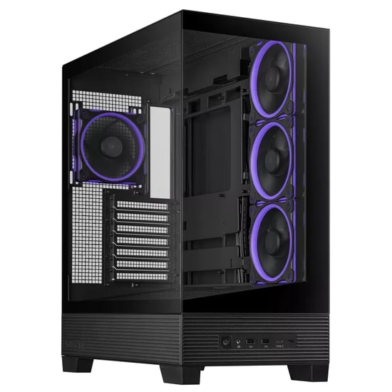 Asus A31 Plus A31-PLUS-TG-ARGB-BLACK Siyah ATX Mid-Tower Oyuncu Kasası - 4x ARGB Fan, Temperli Cam, USB 3.2, Type-C