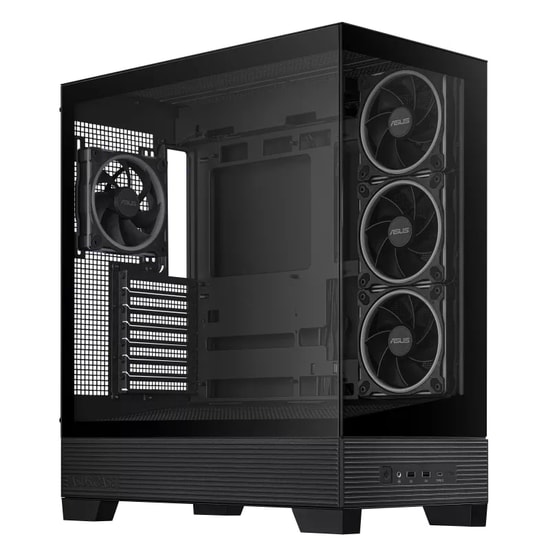 Asus A31 Plus A31-PLUS-TG-ARGB-BLACK Siyah ATX Mid-Tower Oyuncu Kasası - 4x ARGB Fan, Temperli Cam, USB 3.2, Type-C