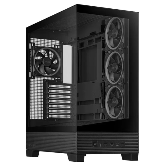 Asus A31 Plus A31-PLUS-TG-ARGB-BLACK Siyah ATX Mid-Tower Oyuncu Kasası - 4x ARGB Fan, Temperli Cam, USB 3.2, Type-C