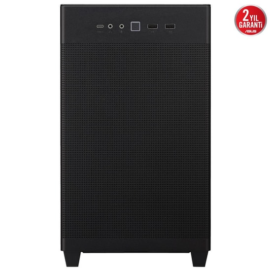 Asus PRIME-AP201-TG-SIYAH Siyah Micro-ATX Kasa - Temperli Cam, 1x120mm Fan, USB 3.2, Type-C, 360mm Radyatör Desteği