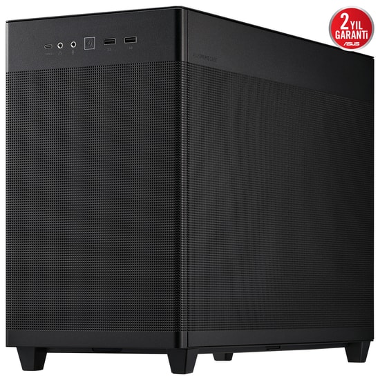 Asus PRIME-AP201-MESH-SIYAH Siyah Micro-ATX Small Tower Kasa - 1x120mm Fan, USB Type-C, Mesh Panel, 360mm Radyatör