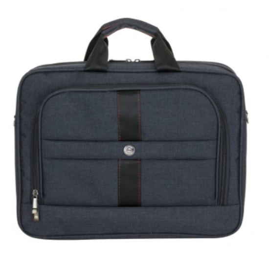 PLM Santori 15.6" Siyah Notebook Çantası (SANTORI-15.6-SIYAH) - 3 Bölmeli, Su Geçirmez, Askılı Laptop El Çantası