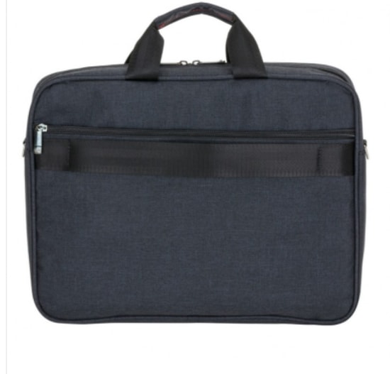 PLM Santori 15.6" Siyah Notebook Çantası (SANTORI-15.6-SIYAH) - 3 Bölmeli, Su Geçirmez, Askılı Laptop El Çantası
