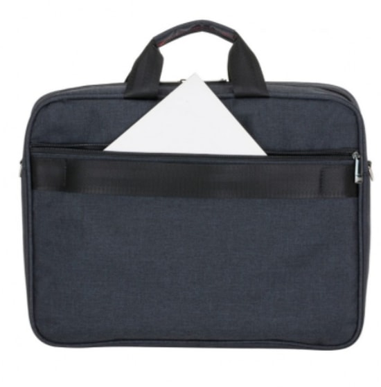PLM Santori 15.6" Siyah Notebook Çantası (SANTORI-15.6-SIYAH) - 3 Bölmeli, Su Geçirmez, Askılı Laptop El Çantası