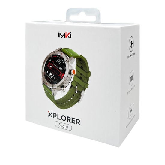 İmiki C1-YESIL Yeşil Akıllı Saat - 1.43" AMOLED Ekran, Bluetooth Çağrı, Sesli Görüşme, Sağlık Takibi, Alüminyum Kasa
