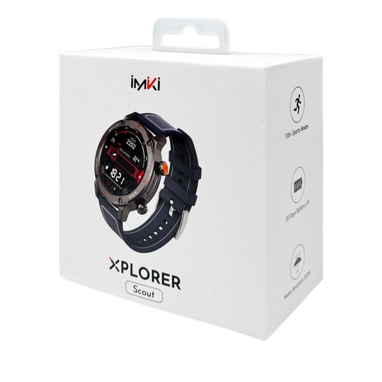 İmiki C1 Lacivert Akıllı Saat - 1.43" AMOLED Ekran, Bluetooth Çağrı, Sesli Görüşme, Sağlık Takibi, Alüminyum Kasa