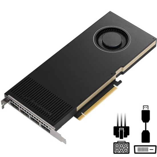 PNY RTX PRO 4000 LP Blackwell 24GB GDDR7 Ekran Kartı (VCNRTXPRO4000LP-SB) - 192-Bit, 4xDP, Low Profile, SFF