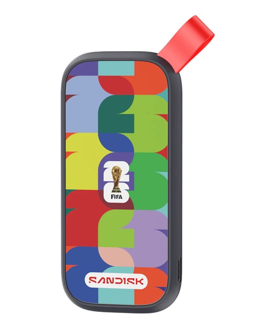 Sandisk 1TB USB 3.2 Gen 2 Taşınabilir SSD (SDSSDE30F-1T00-G25) - FIFA World Cup 2026 Edisyonu, 800MB/s Hız, USB-A/C