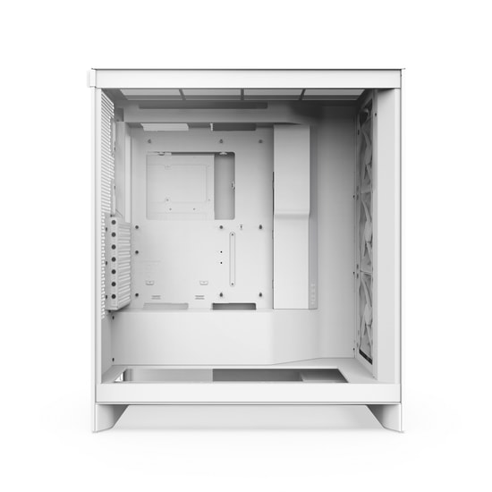 NZXT H7 Flow Beyaz RGB E-ATX Oyuncu Kasası (CM-H72FW-R1) - 3x120mm RGB Fan, Temperli Cam, 420mm Radyatör Desteği