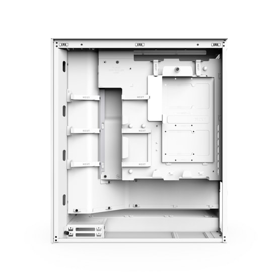 NZXT H7 Flow Beyaz RGB E-ATX Oyuncu Kasası (CM-H72FW-R1) - 3x120mm RGB Fan, Temperli Cam, 420mm Radyatör Desteği