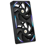 NZXT F240X Siyah 240mm RGB Kasa Fanı (RF-U24PN-B1) - 3100 RPM, 104 CFM, 41 dB, 2x120mm Birleşik Fan, Titreşim Önleyici
