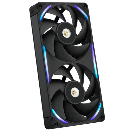 NZXT F240X Siyah 240mm RGB Kasa Fanı (RF-U24PN-B1) - 3100 RPM, 104 CFM, 41 dB, 2x120mm Birleşik Fan, Titreşim Önleyici