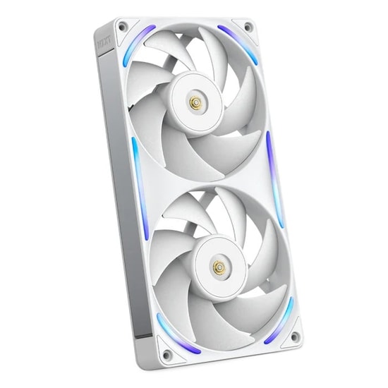 NZXT F240X Beyaz 240mm RGB Kasa Fanı (RF-U24PN-W1) - 3100 RPM, 104 CFM, 41 dB, 2x120mm Birleşik Fan, Anti-Vibration
