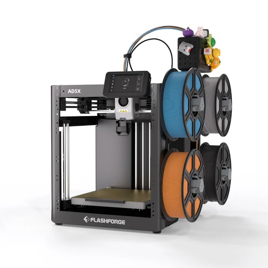 FlashForge Adventurer 5X 3D Yazıcı (ADVENTURER-5X) - 600mm/s Hız, FDM, 220x220x220mm Baskı Alanı, Açık Kasa