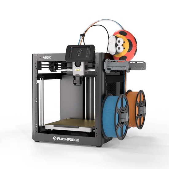 FlashForge Adventurer 5X 3D Yazıcı (ADVENTURER-5X) - 600mm/s Hız, FDM, 220x220x220mm Baskı Alanı, Açık Kasa