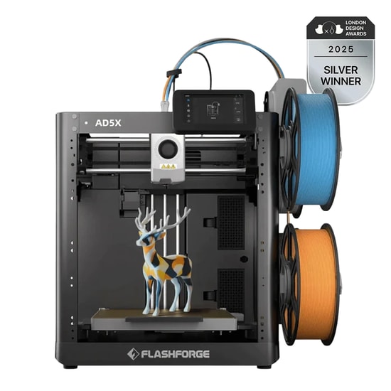 FlashForge Adventurer 5X 3D Yazıcı (ADVENTURER-5X) - 600mm/s Hız, FDM, 220x220x220mm Baskı Alanı, Açık Kasa