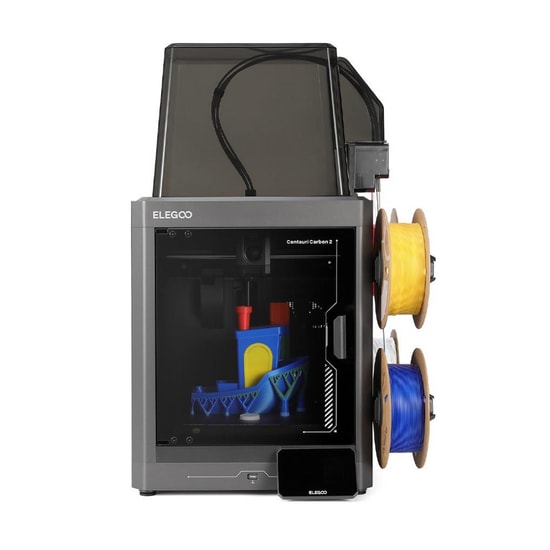 Elegoo Centauri 2 Carbon 3D Yazıcı (CENTAURI-2-CARBON) - 500mm/s Hız, Kapalı Kasa, FDM, 256x256x256mm, Wi-Fi