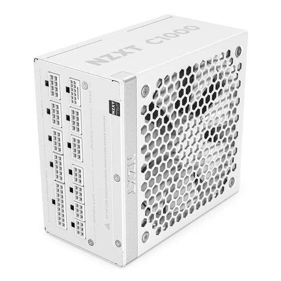 NZXT C1000 1000W 80+ Gold Tam Modüler Beyaz Güç Kaynağı (PA-0G2BW-EU) - ATX 3.1, PCIe 5.0, 135mm Fan, Sessiz PSU