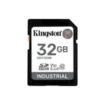 Kingston 32GB Industrial SDHC (SDIT32GB) - 100MB/s Okuma, C10, UHS-I U3, V30, A1, pSLC Endüstriyel Hafıza Kartı