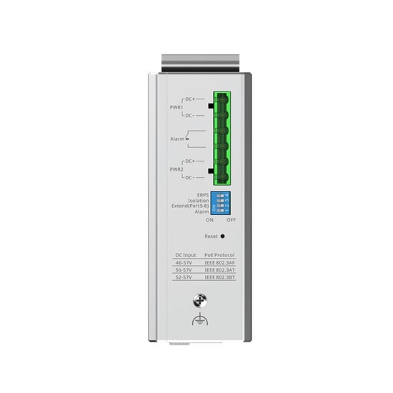 Ruijie Reyee RG-NIS2100-8GT2SFP-HP 8 Port Gigabit Poe Endüstriyel Switch - 2xSFP, 240W, L2 Cloud Yönetilebilir
