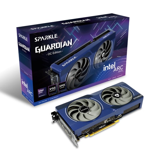 Sparkle Intel Arc B570 Guardian OC 10GB GDDR6 Ekran Kartı (SA-B570G-10GOC) - 160 Bit, Çift Fan, Ray Tracing
