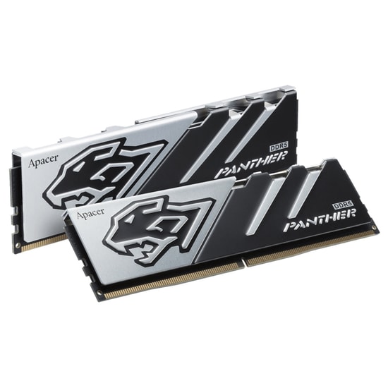 Apacer Panther 32GB (2x16GB) DDR5 6000MHz CL38 Gaming Ram (AH5U32G60C6227BAA-2) - Alüminyum Soğutucu, Masaüstü Bellek