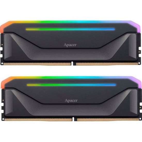 Apacer NOX RGB 32GB (2x16GB) 6000MHz CL38 DDR5 Gaming Ram (AH5U32G60C622NBAA-2) - RGB Soğutuculu Masaüstü Bellek