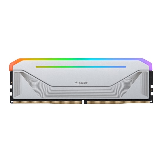 Apacer NOX RGB 16GB (1x16GB) 6000MHz CL36 DDR5 Gaming Ram (AH5U16G60C622NWAA-1) - Gümüş, Masaüstü PC Bellek
