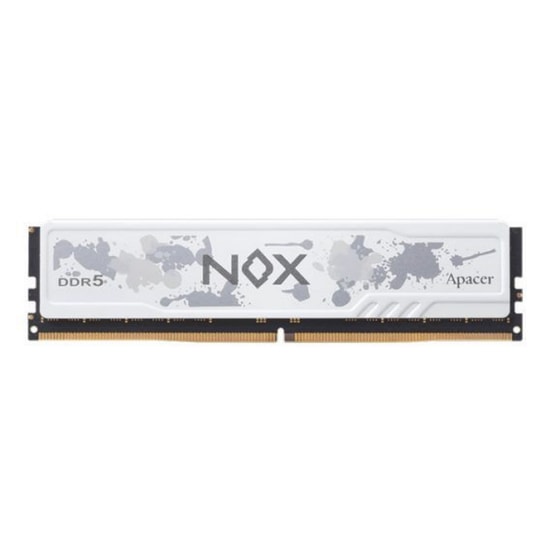 Apacer NOX 16GB (1x16GB) 6000MHz CL38 DDR5 Gaming Ram (AH5U16G60C622MWAA-1) - Beyaz, Masaüstü PC Bellek Bellek