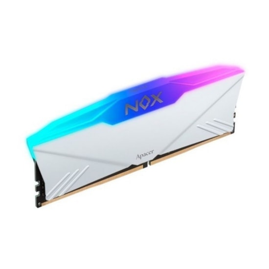 Apacer NOX RGB 16GB (1x16GB) 3200MHz CL16 DDR4 Gaming Ram (AH4U16G32C28YNWAA-1) - Beyaz, Masaüstü Bellek Bellek