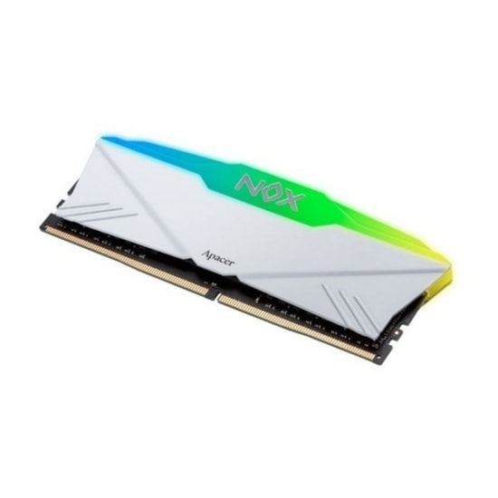 Apacer NOX RGB 16GB (1x16GB) 3200MHz CL16 DDR4 Gaming Ram (AH4U16G32C28YNWAA-1) - Beyaz, Masaüstü Bellek Bellek