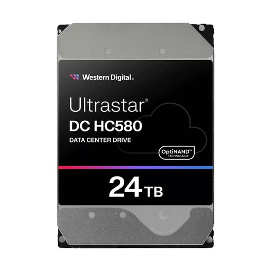 WD Ultrastar DC HC580 24TB Enterprise HDD (0F62795) - 3.5" SATA 6Gb/s, 7200RPM, 512MB Cache, Veri Merkezi Diski