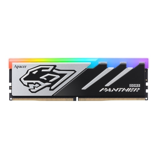 Apacer Panther RGB 32GB (1x32GB) DDR5 6000MHz CL38 Gaming Ram (AH5U32G60C6229BAA-1) - RGB Soğutucu, Masaüstü Bellek