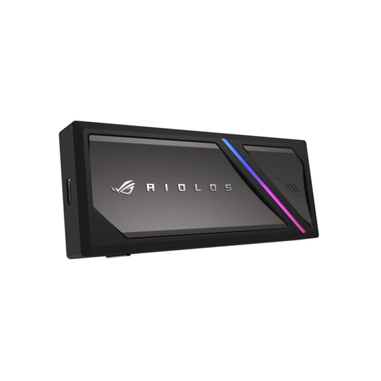 ASUS ROG Strix AIOLOS M.2 NVMe Harici SSD Kutusu - USB 3.2 Gen 2x2 Type-C, 20 Gbps, Tool-free, Gümüş Tasarım
