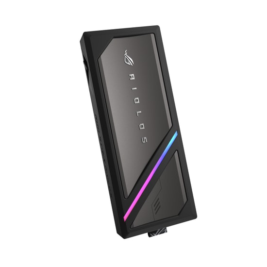 ASUS ROG Strix AIOLOS M.2 NVMe Harici SSD Kutusu - USB 3.2 Gen 2x2 Type-C, 20 Gbps, Tool-free, Gümüş Tasarım