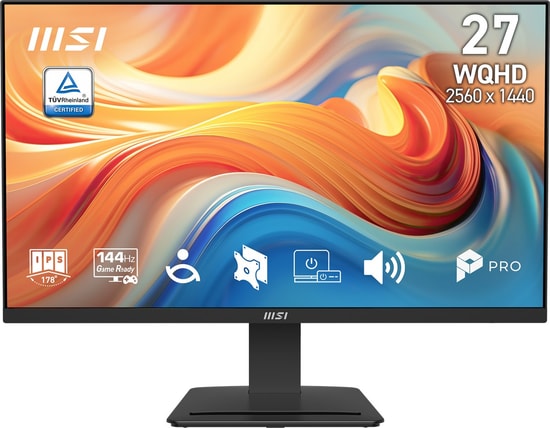 MSI PRO MP273Q E14 27" 144Hz 1ms WQHD IPS Monitör - 2560x1440, 16:9 Flat, Adaptive-Sync, Anti-Glare, HDMI, DP