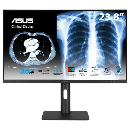 Asus MH2441A 23.8" 75Hz 5ms IPS Klinik Monitör - 2560x1440, DICOM Part 14, USB-C, Antibakteriyel Kaplama, Vesa