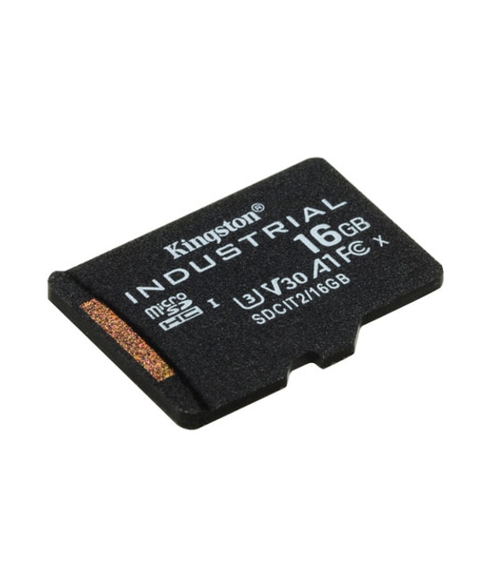 Kingston 16GB Industrial microSDHC (SDCIT216GB) - 100MB/s, pSLC, C10, UHS-I U3, V30, A1 Endüstriyel Hafıza Kartı