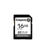 Kingston 16GB Industrial SDHC (SDIT16GB) - 100MB/s Okuma, C10, UHS-I U3, V30, A1, pSLC Endüstriyel Hafıza Kartı