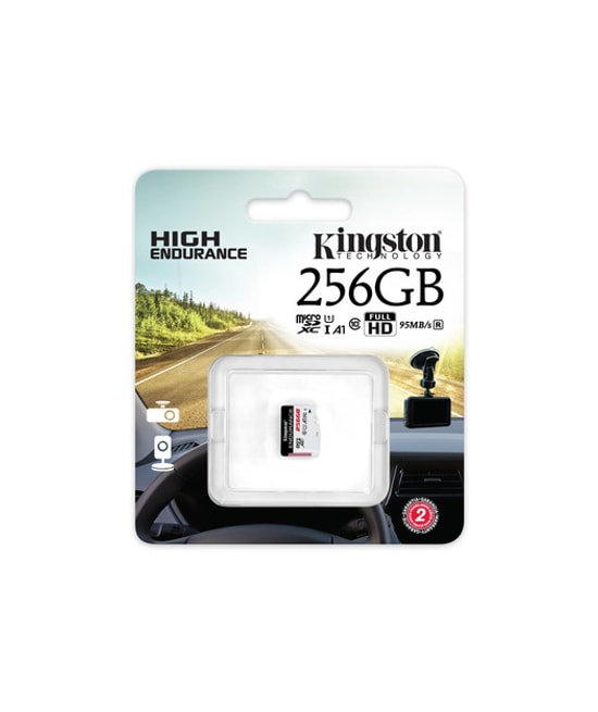 Kingston 256GB High Endurance MicroSD Kart (SDCE/256GB) - 95MB/s Okuma, 45MB/s Yazma, UHS-I, C10, A1 Hafıza Kartı