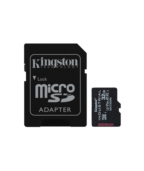 Kingston 32GB Industrial microSDHC (SDCIT232GB) - 100MB/s, pSLC, C10, UHS-I U3, V30, A1 Endüstriyel Hafıza Kartı
