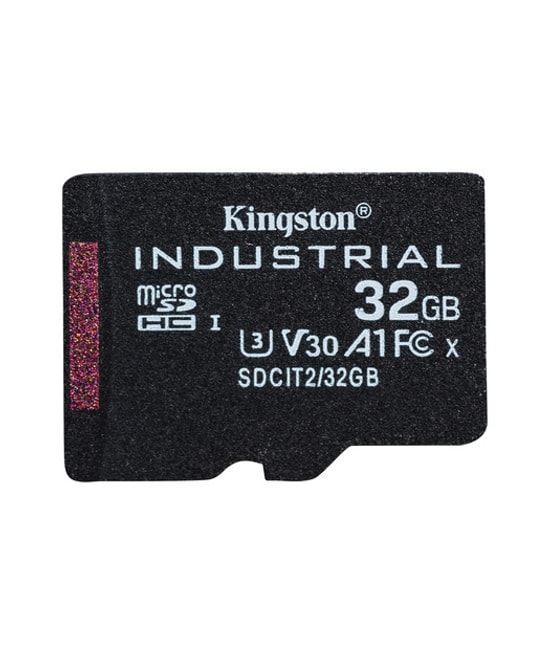 Kingston 32GB Industrial microSDHC (SDCIT232GB) - 100MB/s, pSLC, C10, UHS-I U3, V30, A1 Endüstriyel Hafıza Kartı