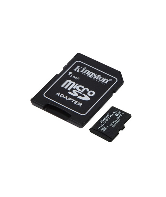 Kingston 8GB Industrial microSDHC (SDCIT28GB) - 100MB/s, pSLC, C10, UHS-I U3, V30, A1 Endüstriyel Hafıza Kartı