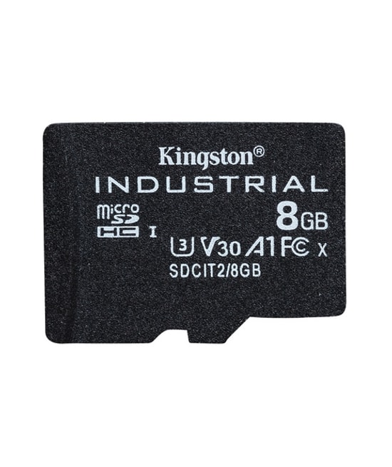 Kingston 8GB Industrial microSDHC (SDCIT28GB) - 100MB/s, pSLC, C10, UHS-I U3, V30, A1 Endüstriyel Hafıza Kartı