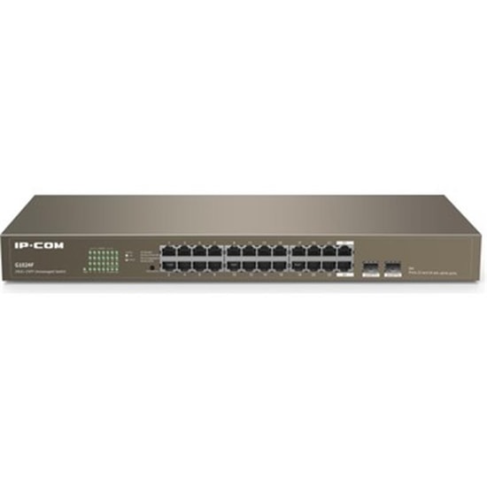 IP-com G1024F 24 Port Gigabit Switch - 2x1GB SFP Uplink, Rackmount, Metal Kasa, Yönetilemez Ağ Anahtarı